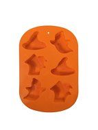 Halloween Ghosts Silicone Candy Jello Baking Mold (Orange)