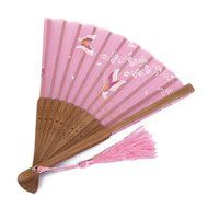 Chinese Folding Pocket Hand Fan (Flower Flying Butterfly) N33