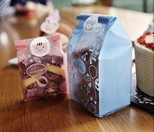 ONOR-Tech 50 PCS Lovely Cute OPP Cookie Bakery Candy Biscuit Treat Gift Diy Plastic Bag + Label Seal Sticker (... N2