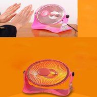 FTXJ Portable Mini Space Heater Safety Winter Desktop Electric Heating Fan (Yellow) N9