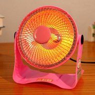 FTXJ Portable Mini Space Heater Safety Winter Desktop Electric Heating Fan (Yellow) N10