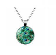 Frybrid Women Heart Leaf Key Peacock Pendant Sweater Chain Necklace N5