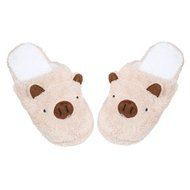 AutumnFall Lovely Pig Home Floor Soft Stripe Slippers Female Shoes (44, Coffee) N4