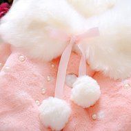 Yaheeda Baby Girl Plush Short Coat Cloak Jacket Outwear Snowsuit Ball Thick Warm Clothes N13