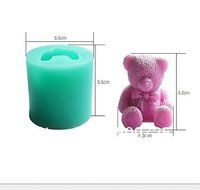 HT BAKEWARE | 3D Teddy Bear with Bow Silicone Mold