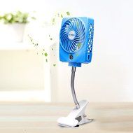 Momoday&reg; Mini Handheld Square Electrical Portable Rechargeable Fan 3 Speeds Desktop Clip-on Fan Summer Cooler... N24
