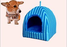 KAKA(TM) Pets Cute Warm Bed Dogs Sleeping House Pink Color Rose Dots M N13