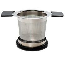 Premium Tea Infuser Brew-In-Mug Stainless Steel with Long Handles for Steeping Loose Leaf Tea, Lid Included (Green) N2