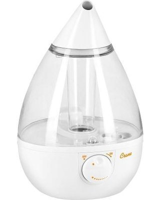 Crane Drop Cool Mist Humidifier Clear & White