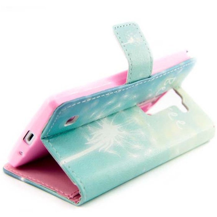 LG Leon/LG Tribute 2 LS665 Case-Yaheeda Pu Leather Wallet Flip Open Pocket ID Card Holder Slots Case Pouch Cover... N13