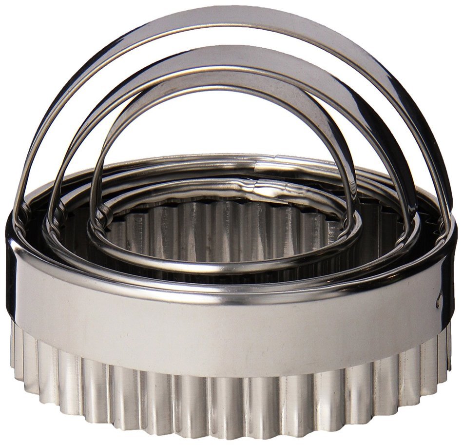 Set of 3 Round Crinkled Edge Cutters