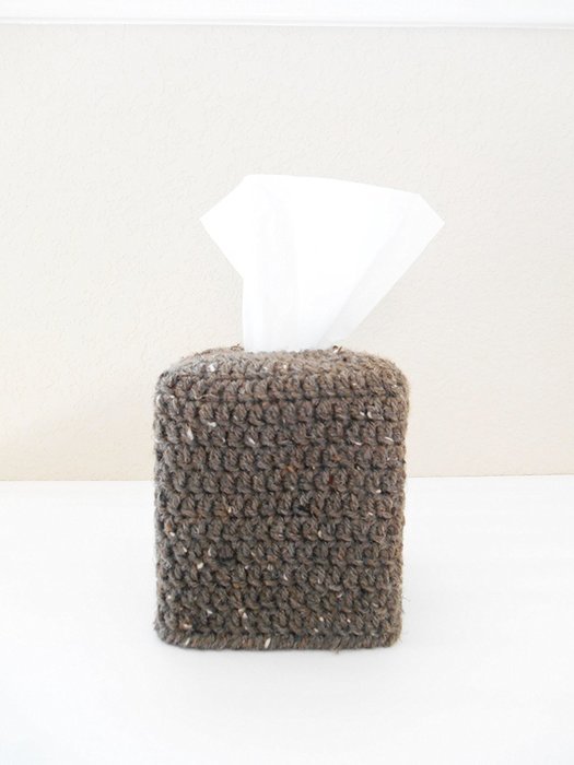 Crochet Tissue Box Cozy, Bathroom Tissue Box Cover