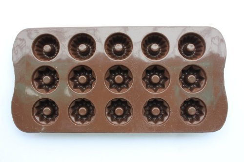 15 Cavity small Flower Silicone Chocolate Mold Chocolate Craft Candy Baking
