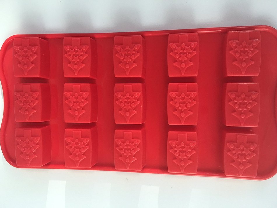 Decorated Evergreen Christmas Tree Non-stick Hot Cold - Freezing Baking Soft Silicone Ice Mold Tray for Chocolate...