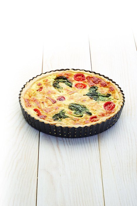 23 x 3cm Crusty Bake Fluted Round Flan Quiche Tin