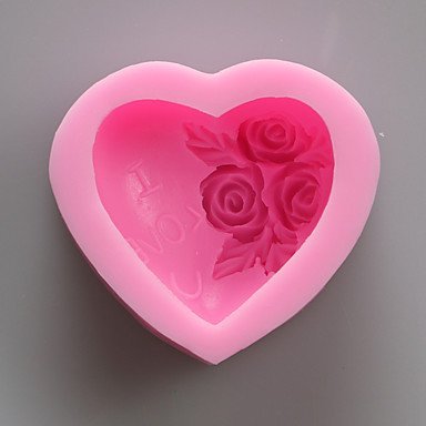 Y&XL&H Valentine Rose Love You Chocolate Silicone Molds,Cake Molds,Soap Molds,Decoration Tools Bakeware N3