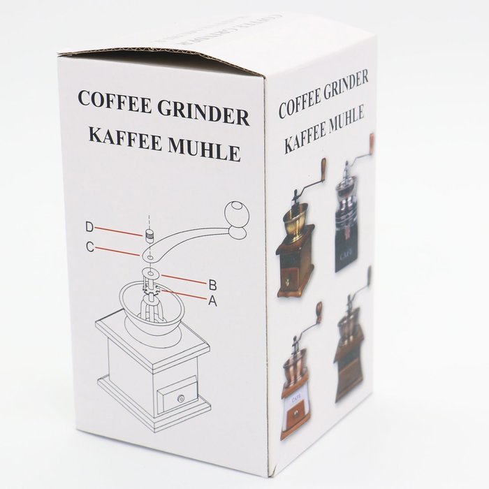 Sanvey Hand Crank Wooden Manual Coffee Grinder Mill Ceramic Burr Grinder Manual