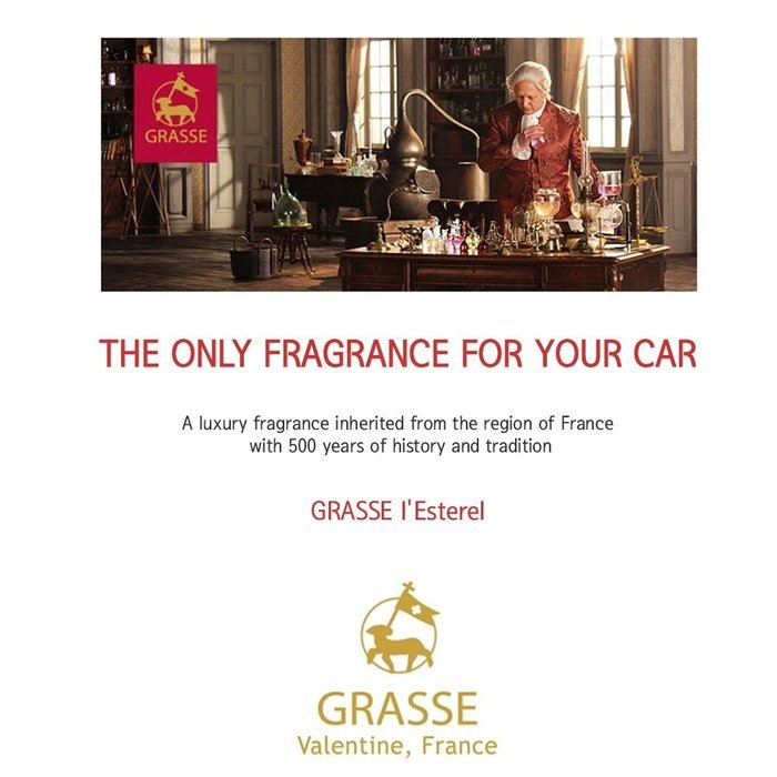 Premium Air Freshener, [Aqua Wave] Bullsone Grasse L'esterel - Natural Essential French Oil aromatherapy air freshener N9