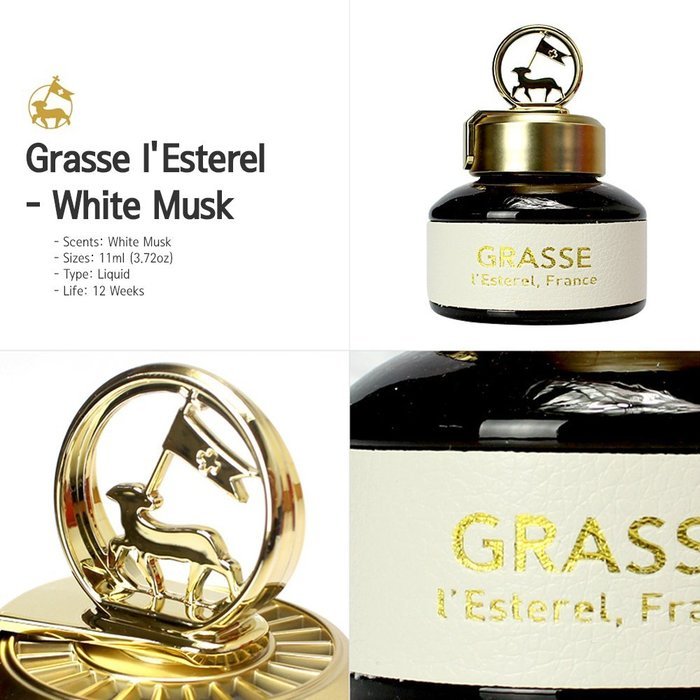 Premium Air Freshener, [Aqua Wave] Bullsone Grasse L'esterel - Natural Essential French Oil aromatherapy air freshener N10