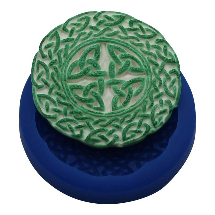 First Impressions Molds MD119 Silicone Mold, Celtic Medallion 1