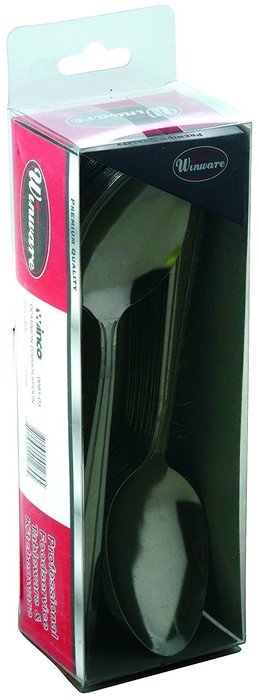 Winco 0082-03 24-Piece Windsor Dinner Spoon Set, 18-0 Stainless Steel