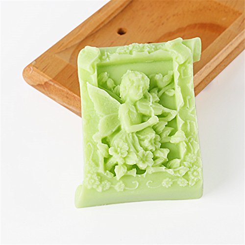 WYD Flower Fairy Shape Silicone Cake Mold,3D Fondant Mold,Handmade Soap Mold