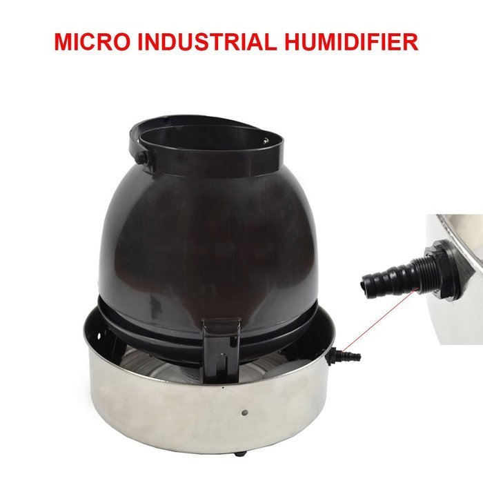 220V 4L/1.05Gal Industrial Air Humidifier Centrifugal Humidifier Atomization Dust Anti-static N2