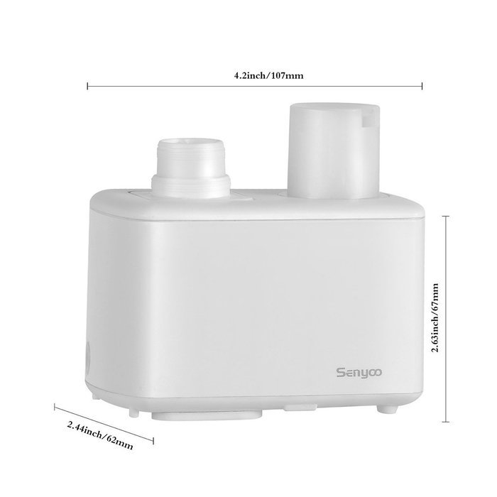 Senyoo Portable Humidifier Ultrasonic Cool Mist Essential Oil Aromatherapy Diffuser for the Home, Office or Travel... N6