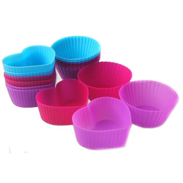 Yafeco Silicone Baking Cups For Cake Muffin Molds,Cupcake Liners (16-Pack)