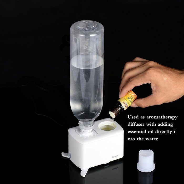 Senyoo Portable Humidifier Ultrasonic Cool Mist Essential Oil Aromatherapy Diffuser for the Home, Office or Travel... N7