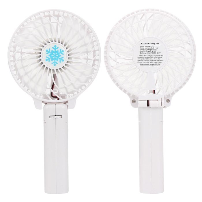 Summer Mini Fan, TOOPOOT Portable Handheld Mini Air Conditioner Cooler Fan with Data cable (black) N24