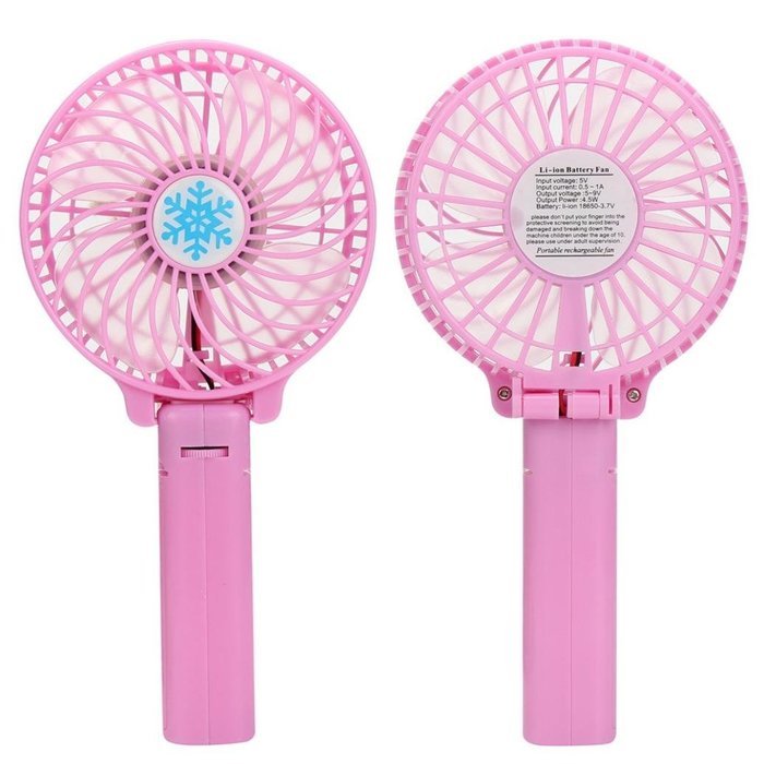 Summer Mini Fan, TOOPOOT Portable Handheld Mini Air Conditioner Cooler Fan with Data cable (black) N26
