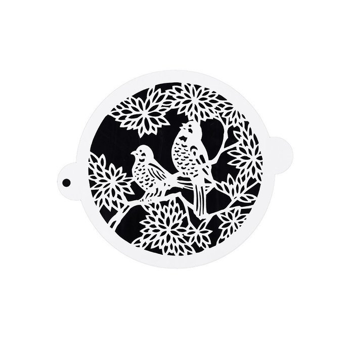 DECORA 16 Pieces Cake Cappuccino Coffee Barista Stencils Templates Strew Pad N8