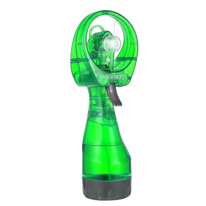 Misting fans, LUCKYBIRD Handheld Mini Spray Fan (Green) N2