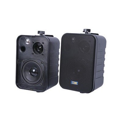 TIC CORPORATION ASP25-B 3-Way Indoor/Outdoor 50-Watt Speakers (Black)