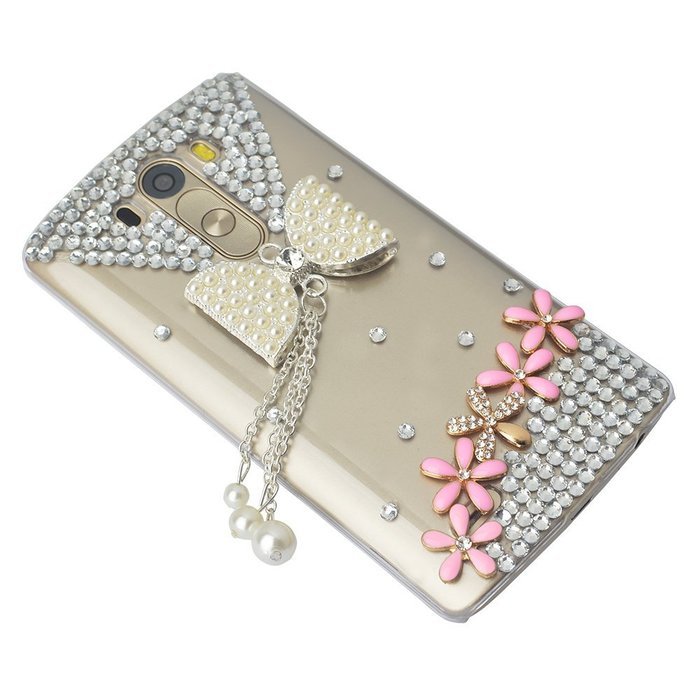 LG Stylus 2 Case,LG G Stylo 2 LS775 Case,Yaheeda Studded Rhinestone Crystal Bling Clear Hard Case Cover for LG... N28