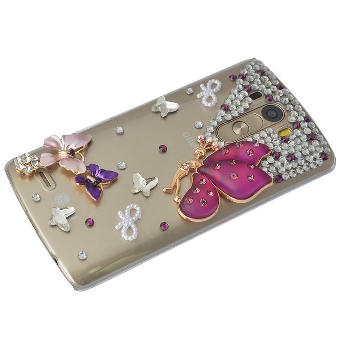 LG Stylus 2 Case,LG G Stylo 2 LS775 Case,Yaheeda Studded Rhinestone Crystal Bling Clear Hard Case Cover for LG... N32