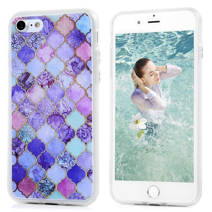 Badalink iPhone 7 TPU Case (4.7") Shockproof Soft TPU Rubber Skin Bumper Case Flexible Easy Grip with 3D Basso-relievo... N58