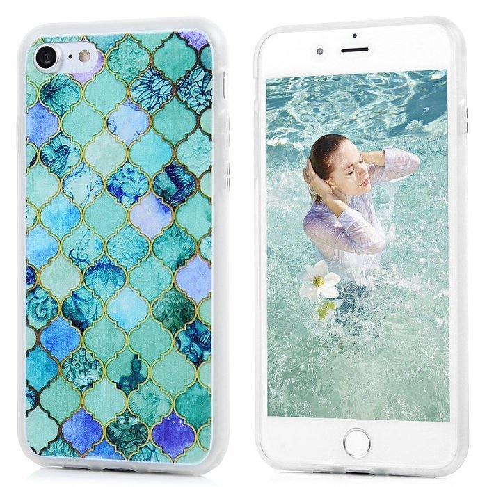 Badalink iPhone 7 TPU Case (4.7") Shockproof Soft TPU Rubber Skin Bumper Case Flexible Easy Grip with 3D Basso-relievo... N61