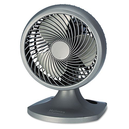HOLMES PRODUCTS HAOF90NUC Blizzard 8" Three-Speed Oscillating Table/Wall Fan, Charcoal