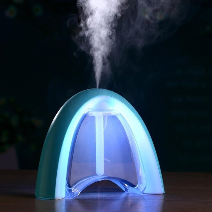 DZT1968 Rainbow Message Board USB Air Humidifier Light Color Night (Black) N4