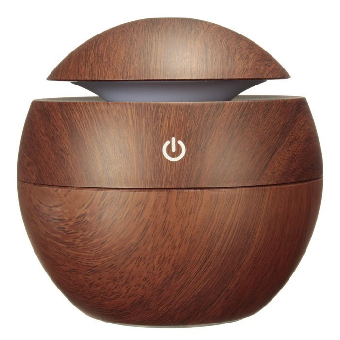 Humidifier Diffuser LUCKYFINE Mist Diffuser Aromatherapy Diffuser USB Wooden Aromatherapy Humidifier With Color... N8