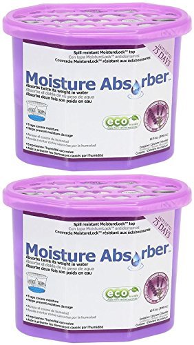 Household Essentials 99570 Moisture Absorber Tub 13.5-Ounce Lavender Scented (2-Pack)