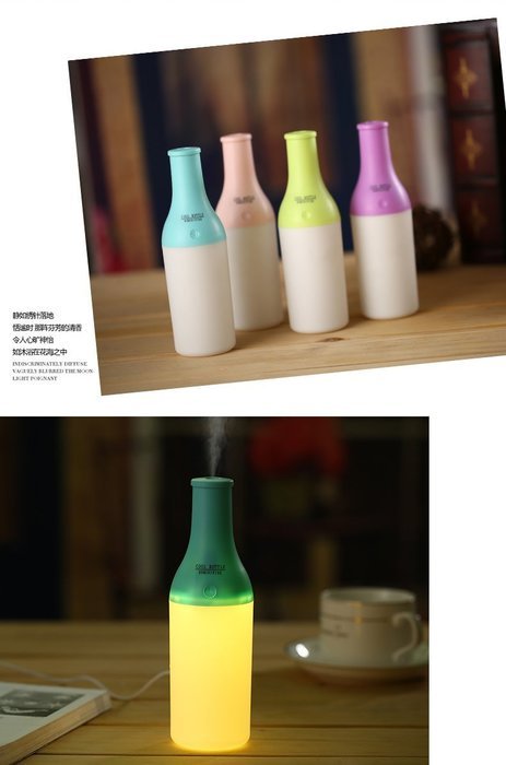 Cool Bottle USB Personal Humidifier (Pink)