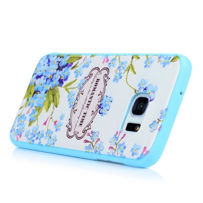 S7 Edge Case,Samsung Galaxy S7 Edge Case - Shockproof TPU Rubber Skin Gel Bumper Case 3D Basso-relievo Cute Colorful... N21