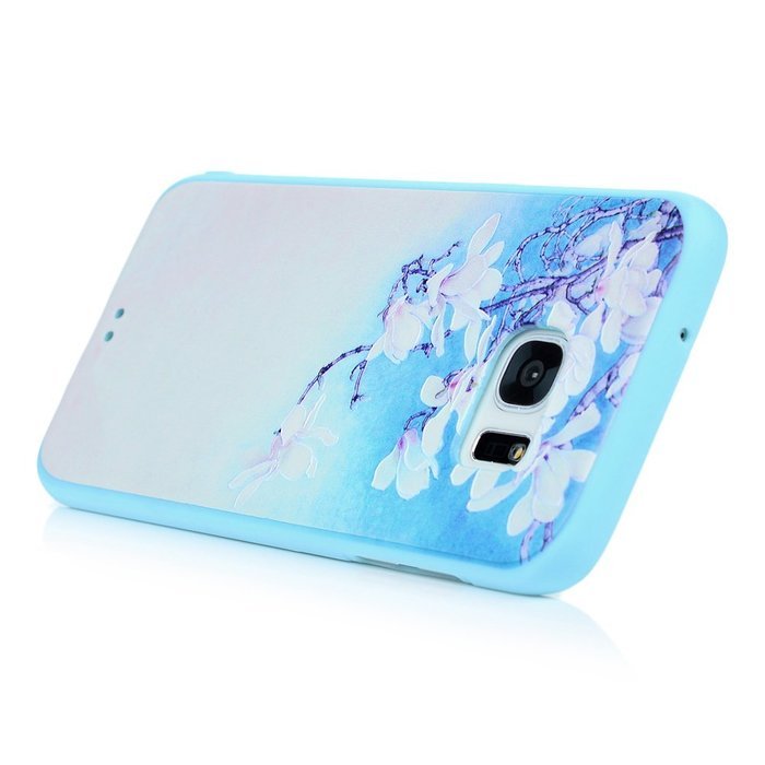 S7 Edge Case,Samsung Galaxy S7 Edge Case - Shockproof TPU Rubber Skin Gel Bumper Case 3D Basso-relievo Cute Colorful... N25