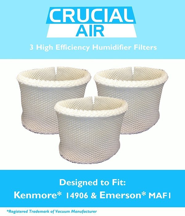 3 Kenmore & Emerson Humidifier Wick Filters, Fits Kenmore EF1 14906 & Emerson MAF1, Compare to Kenmore Part #...