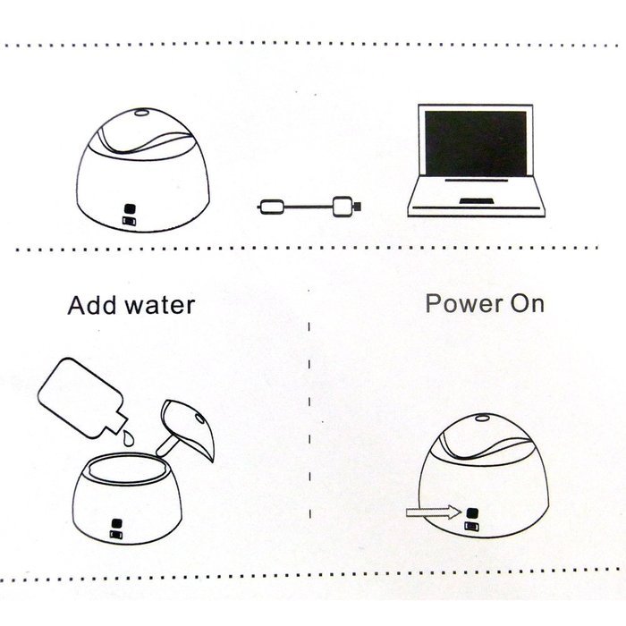 Sienoc 30ML Portable Mini USB Air Humidifier & Mist Diffuser Air Purifier Freshener Travel Car Portable for Bedrooms...