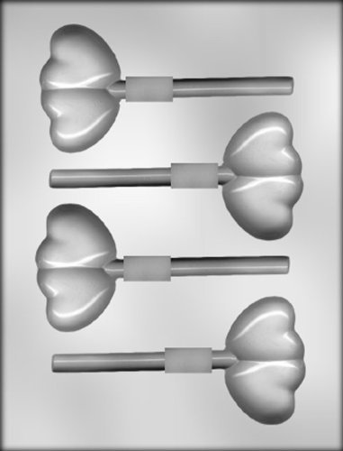 CK Products 2-3/4-Inch Double Heart Sucker Chocolate Mold