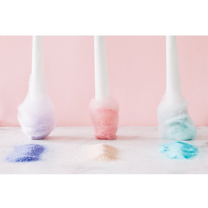 Cotton Candy Express Fun Pack with Blue Raspberry, Cherry & Grape Floss Sugar and 50 Paper Cotton Candy Cones